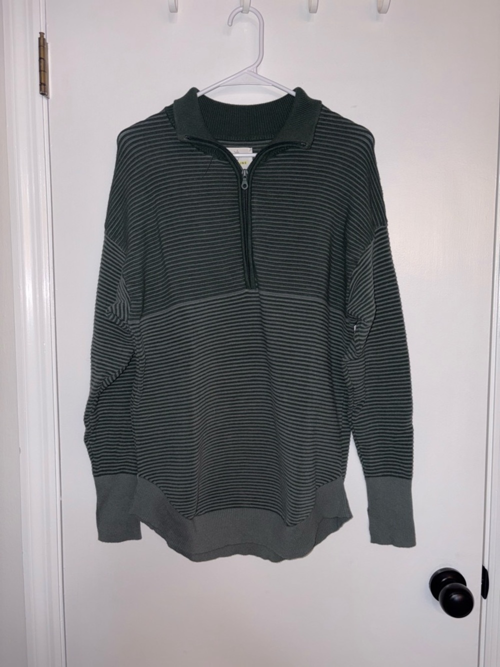 🍀4 for 25🍀 Aerie Offline | Blue-Green Quarterzip Long Sleeve